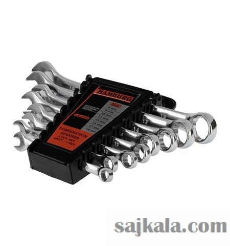 آچار تخت یکسر رینگی مجموعه 8 عددی