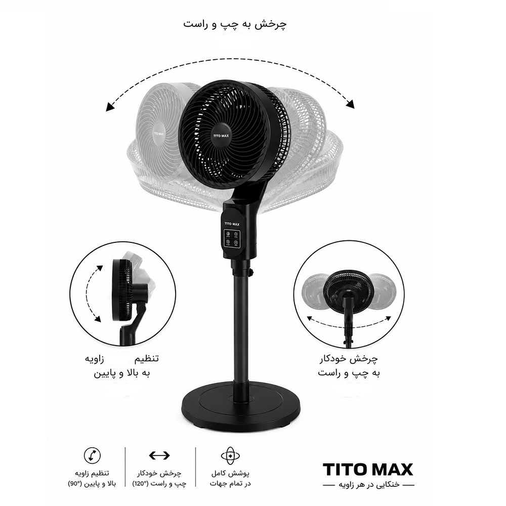 پنکه تیتو مکس مدل توربو 360